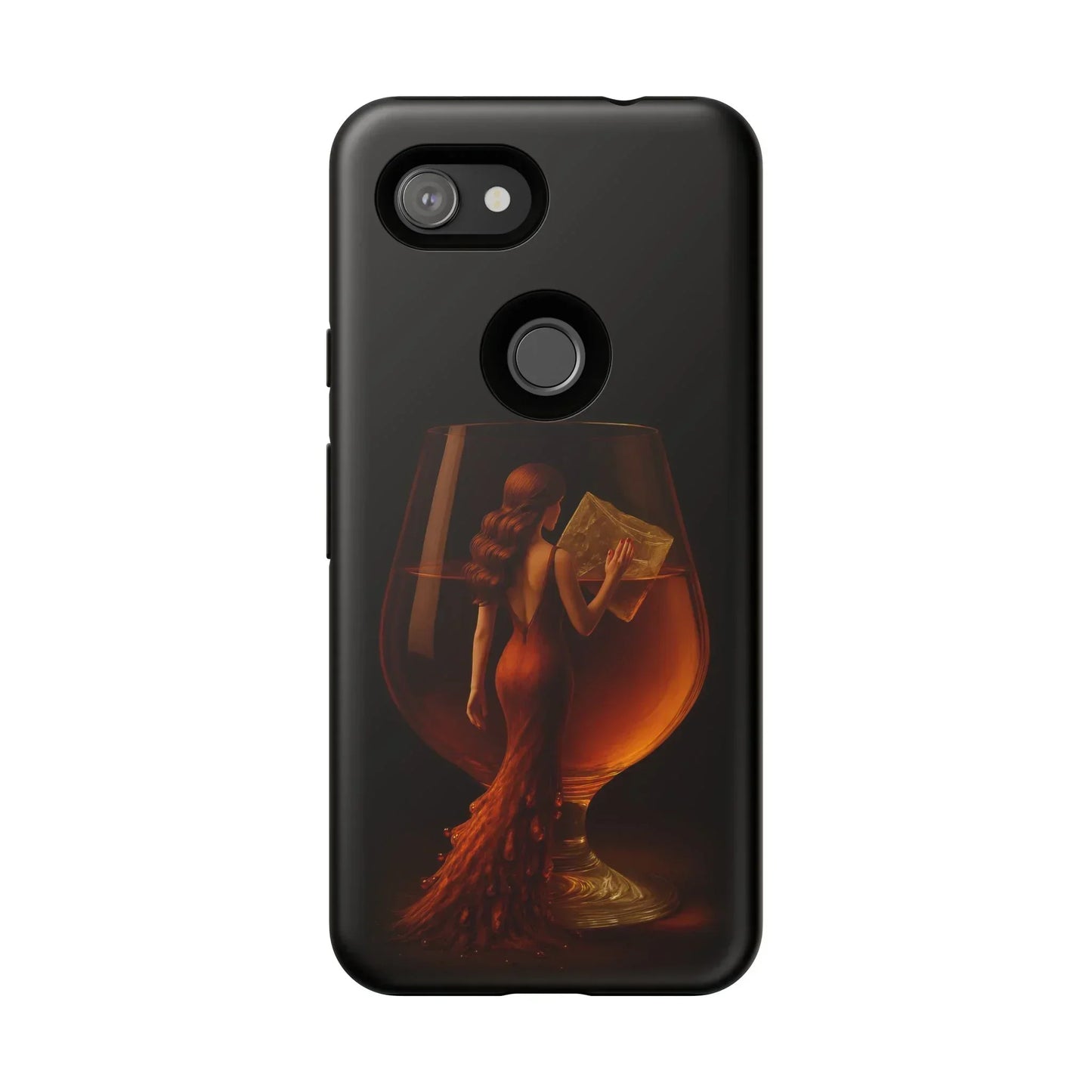 Elegant Midnight Lady Phone Case for iPhone 8-16 and Google Pixel up to 9 Models - KarArmDesign