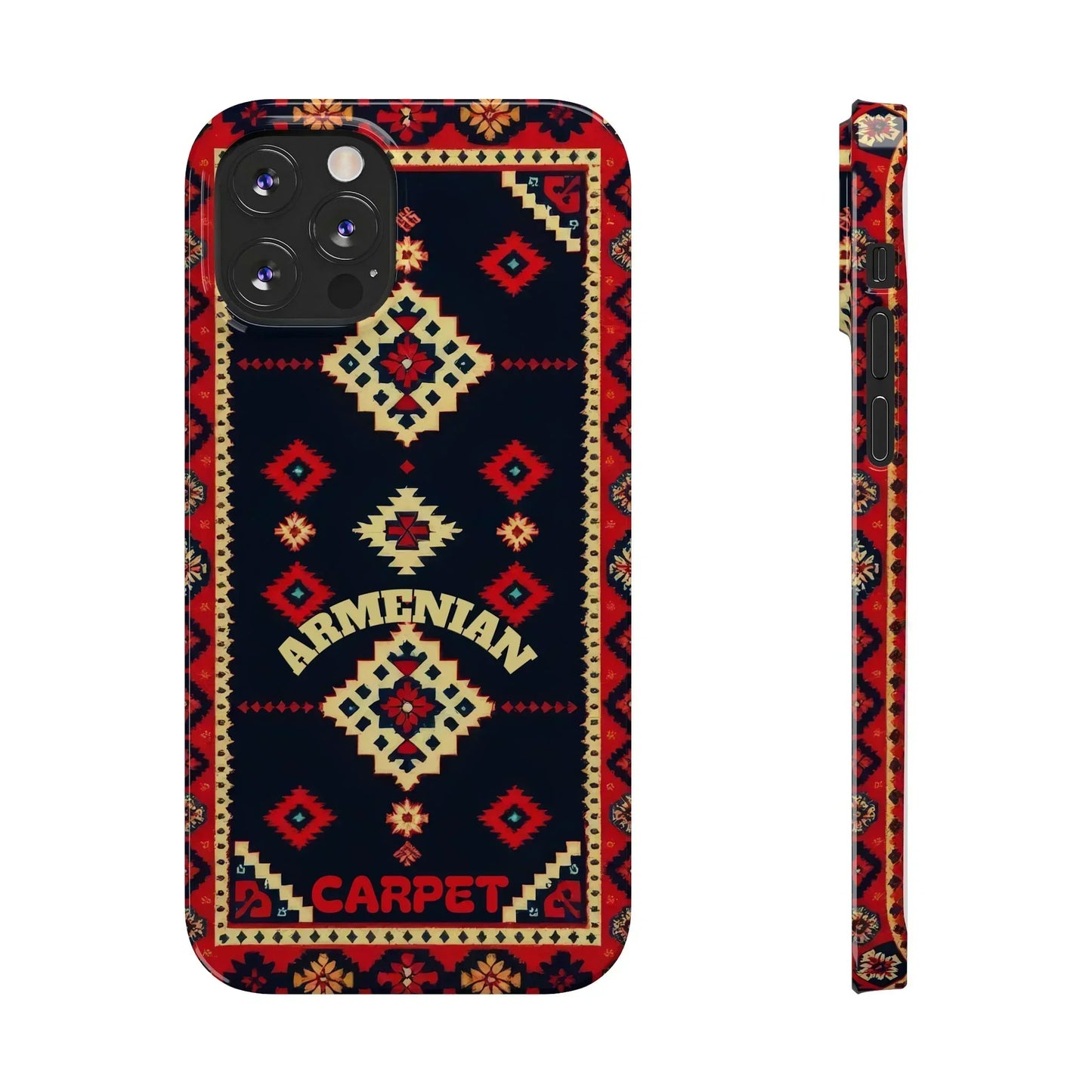 Armenian Carpet Pattern Traditional Ethnic Design Phone Case for iPhone 7-16 Models - KarArmDesign