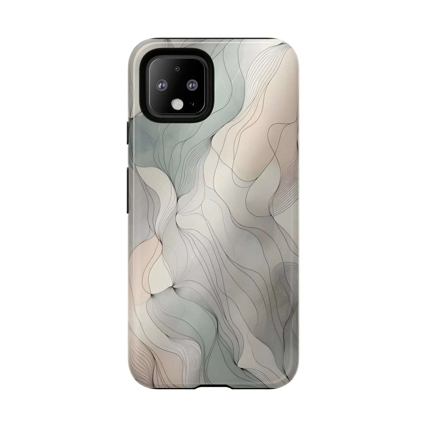 Pastel Wave Phone Case – Minimalist Design for iPhone & Pixel - KarArmDesign
