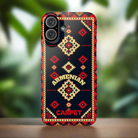 Armenian Carpet Pattern Traditional Ethnic Design Phone Case for iPhone 7-16 Models - KarArmDesign