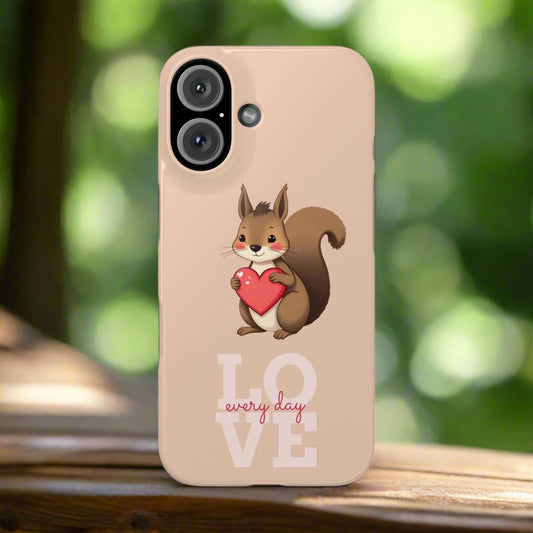 Cute Squirrel Phone Case for iPhone 7 to 16 Series Models - KarArmDesign