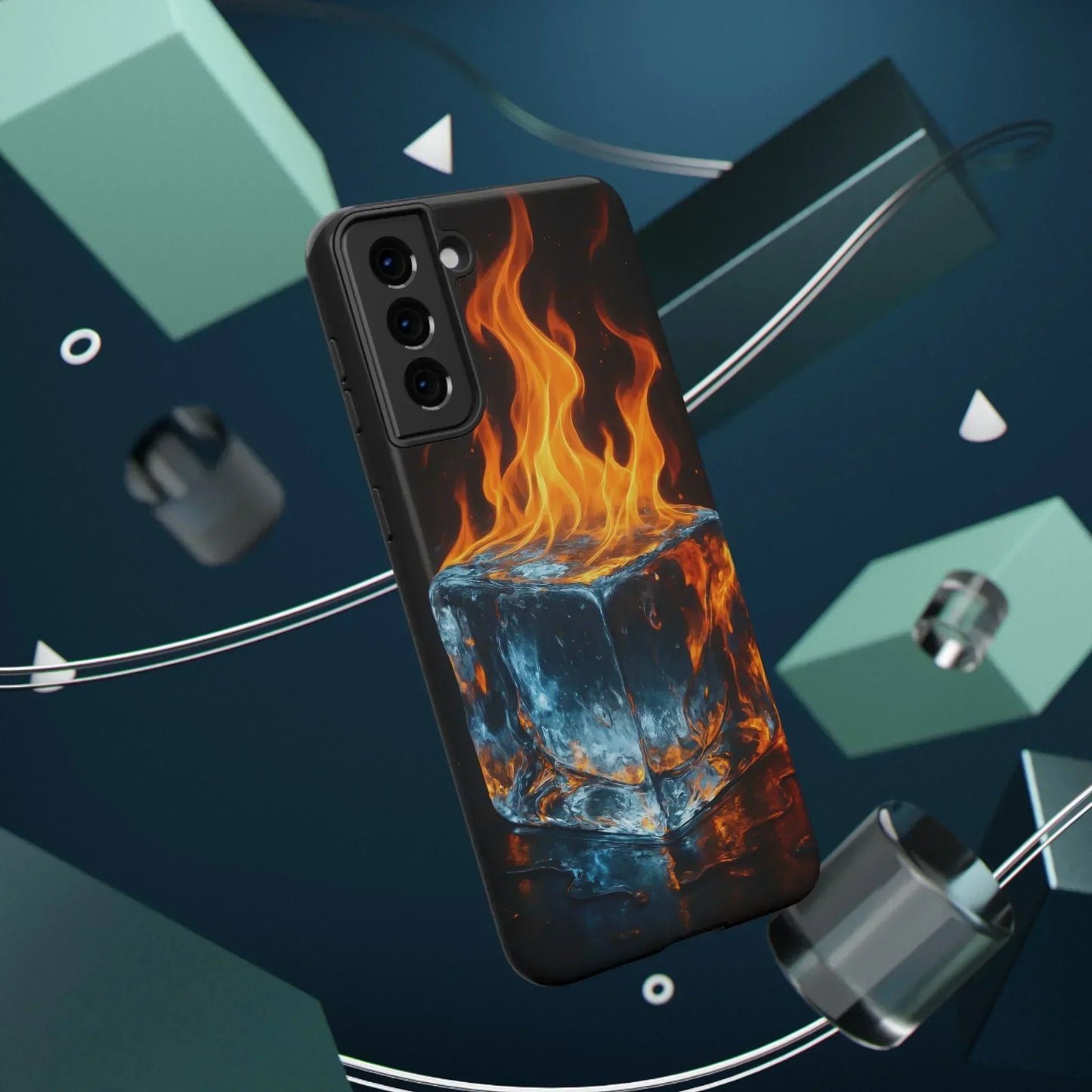 Flame Ice Phone Case for iPhone 12-16 and Samsung Galaxy S21-S22 - KarArmDesign