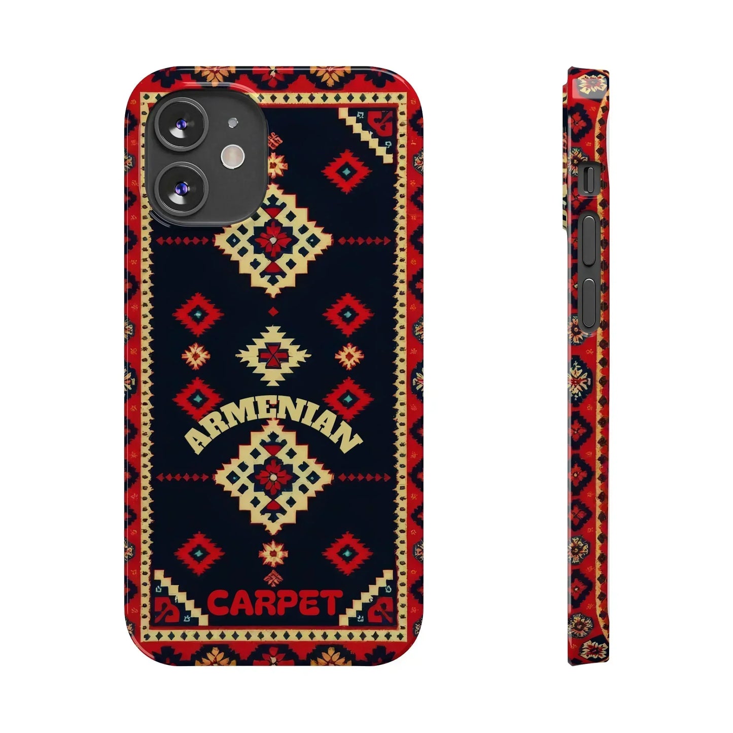 Armenian Carpet Pattern Traditional Ethnic Design Phone Case for iPhone 7-16 Models - KarArmDesign