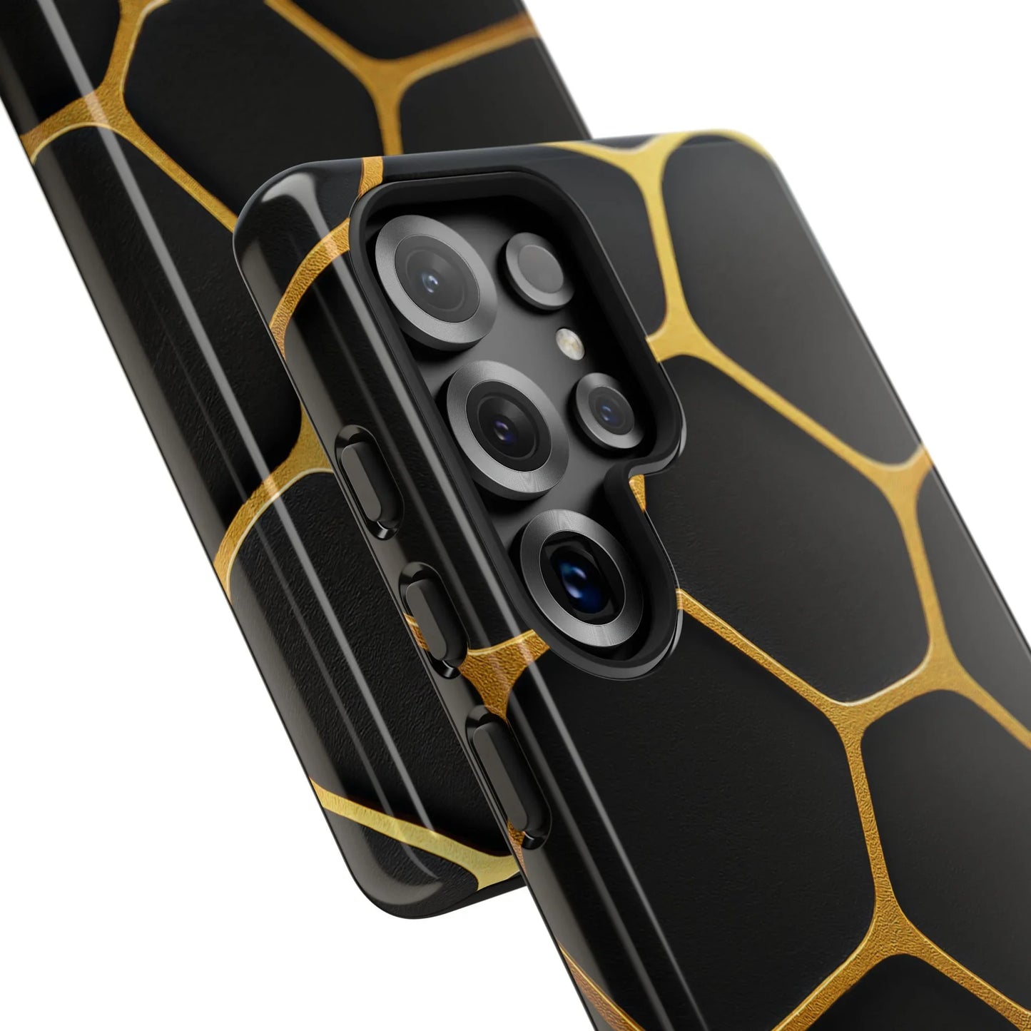 Golden Cellscape Phone Case for iPhone 8-16 and Galaxy S10-S25 Models - KarArmDesign