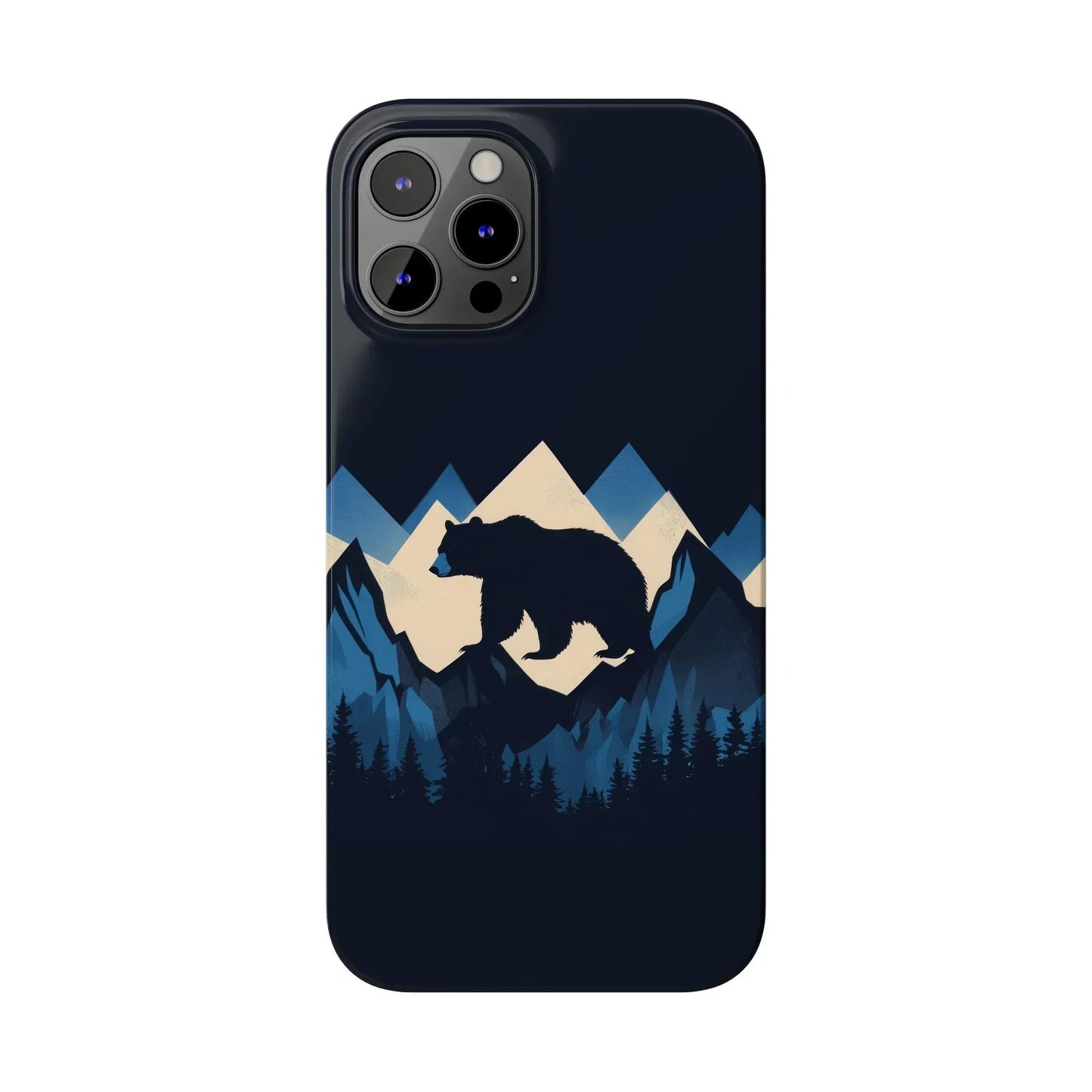 Wild Bear in the Peaks – Mountain Adventure Slim Phone Case for iPhone 7-16 Models - KarArmDesign
