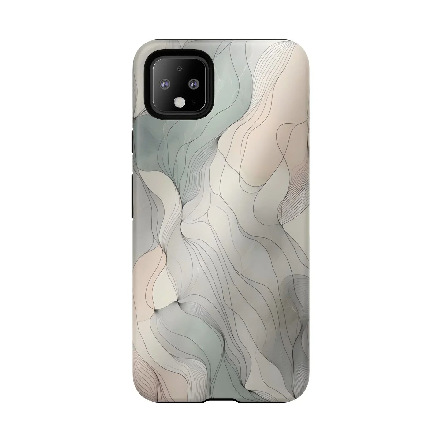 Pastel Wave Phone Case – Minimalist Design for iPhone & Pixel - KarArmDesign