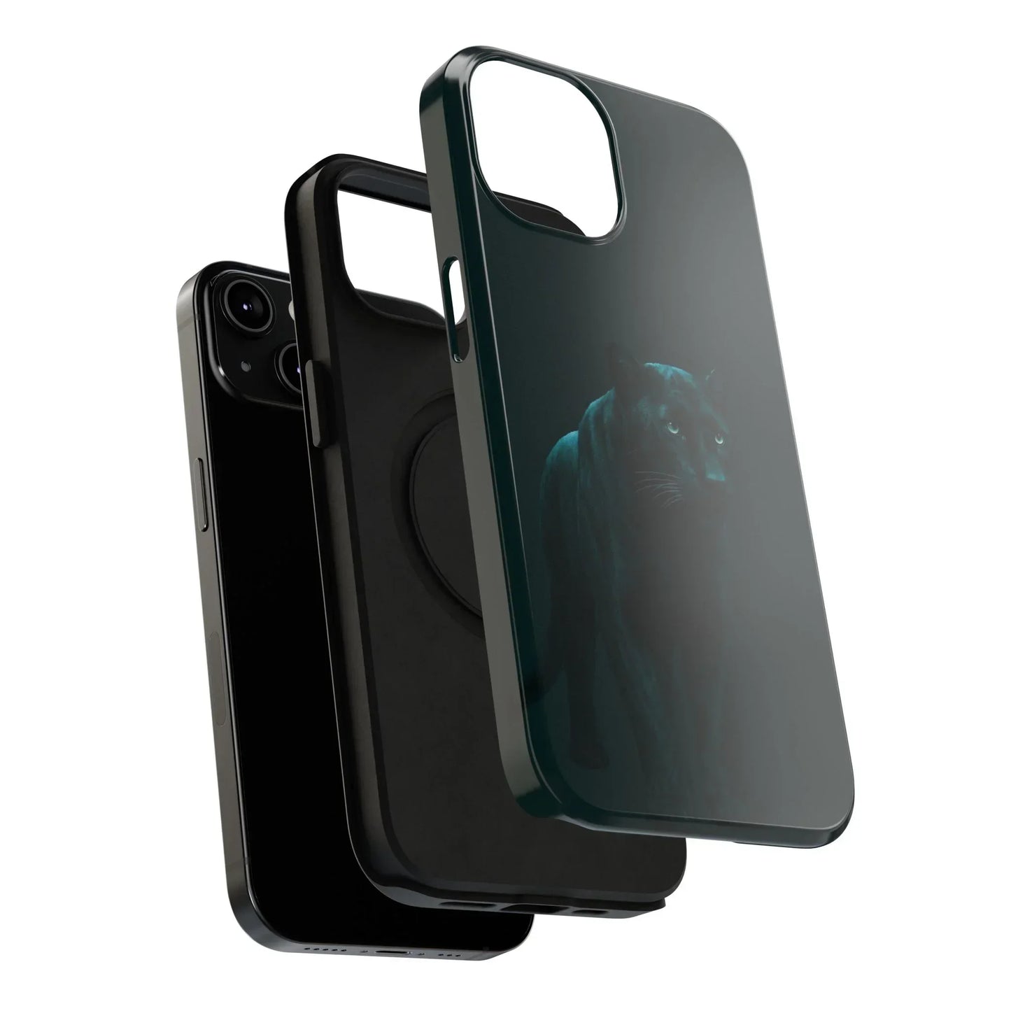 Black Panther Phone Case for iPhone 12-16 and Samsung Galaxy S21-S22 Models - KarArmDesign