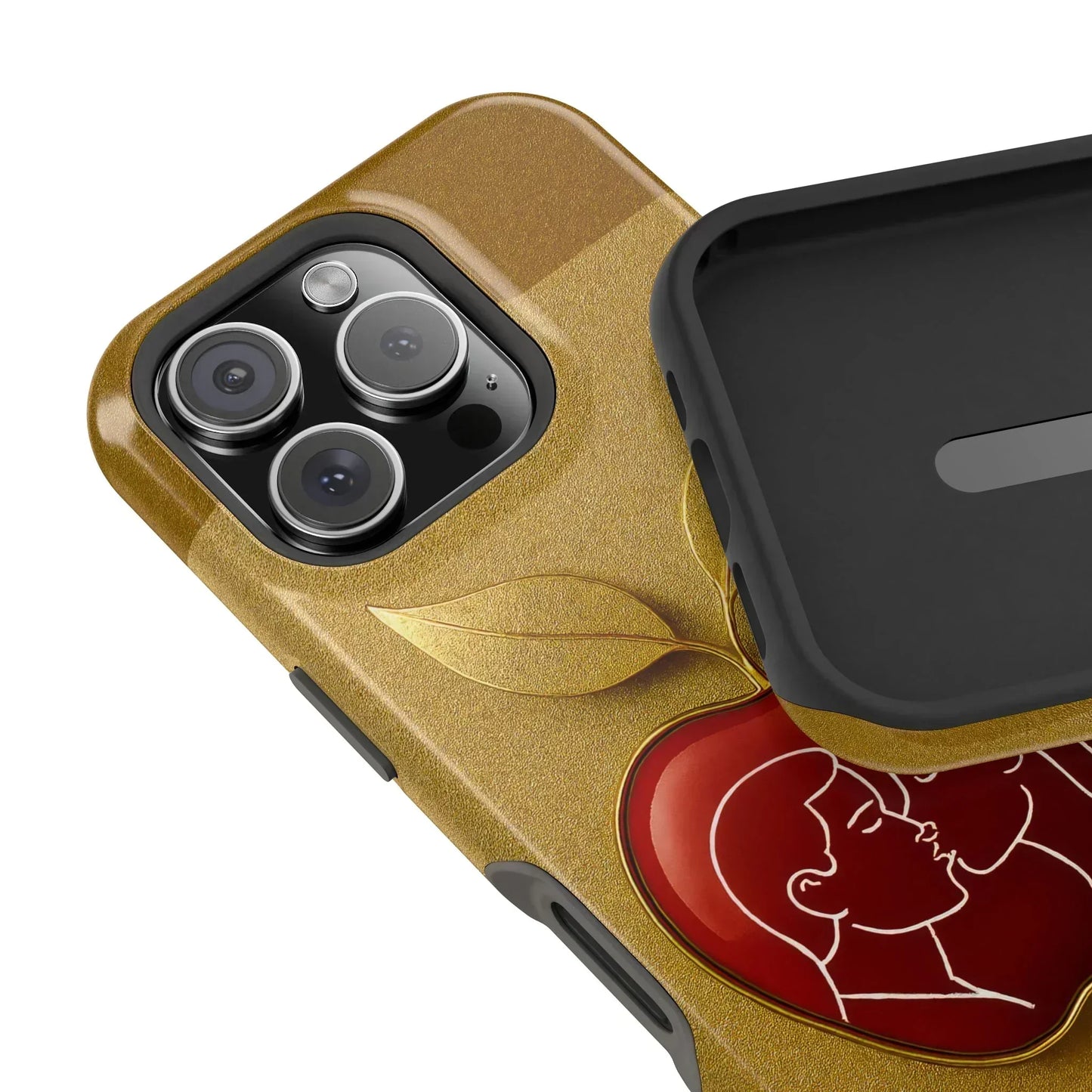 Romantic Apple Phone Case for iPhone 12-16 Models - KarArmDesign