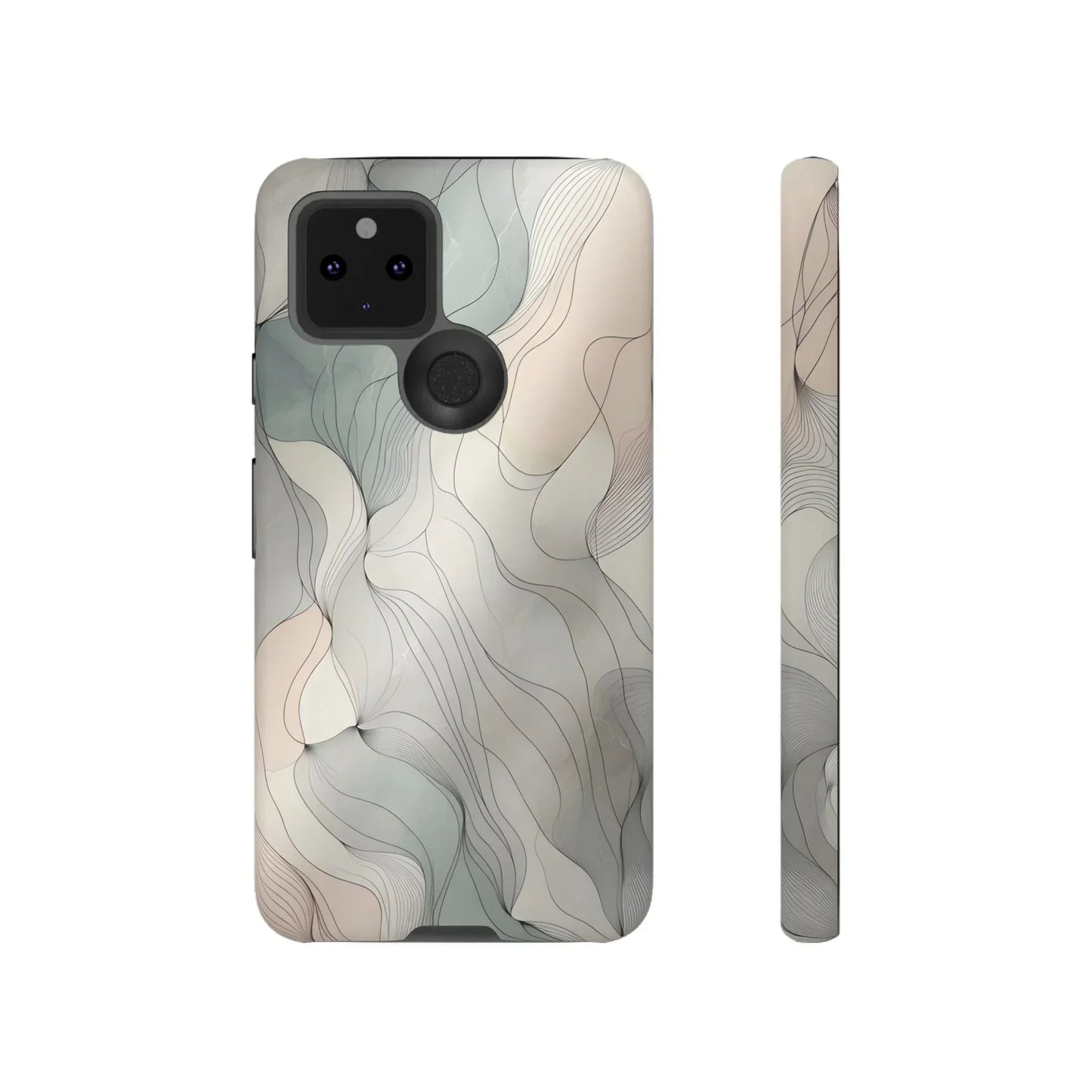 Pastel Wave Phone Case – Minimalist Design for iPhone & Pixel - KarArmDesign