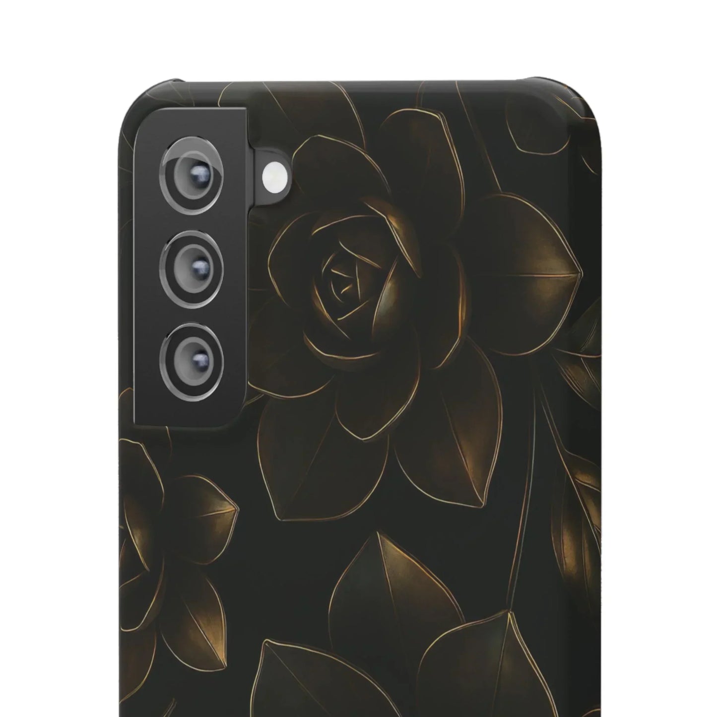 Metal Flower Phone Case for iPhone 7-16 and Galaxy S10-S24 Models - KarArmDesign