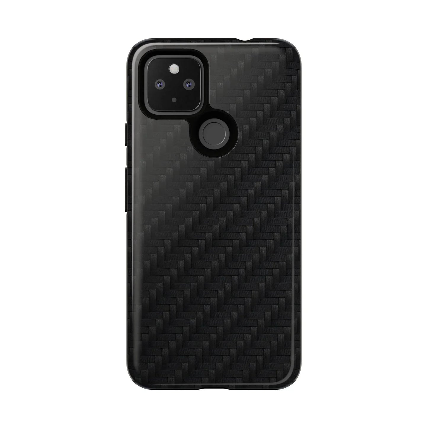 Black Carbon Phone Case Tough Case for iPhone 8-16 and Google Pixel up to 9 Models - KarArmDesign