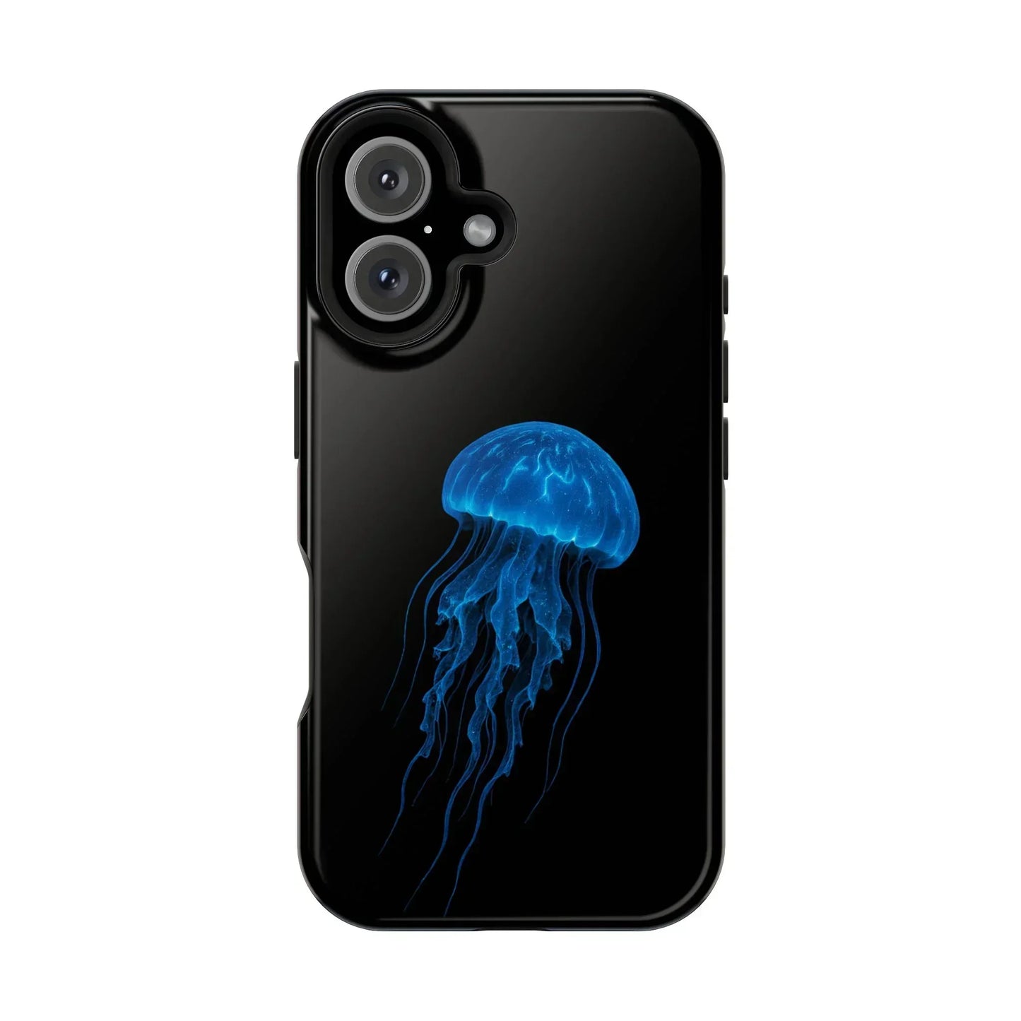 Blue Jellyfish Phone Case for iPhone 12-16 and Samsung Galaxy S21-S22 Models - KarArmDesign