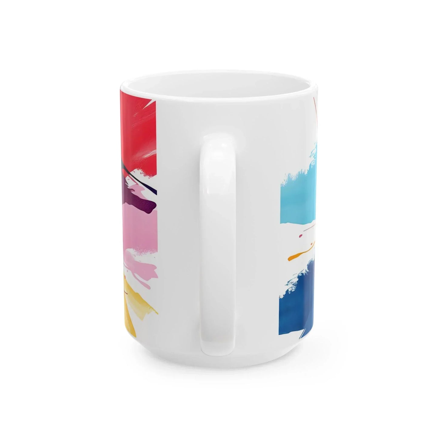 Vibrant Expression — Abstract Art Ceramic Mug (11oz, 15oz) - KarArmDesign