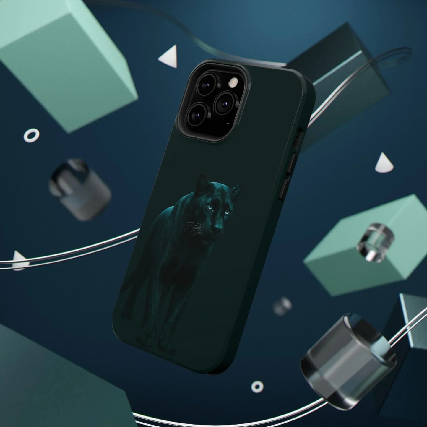 Black Panther Phone Case for iPhone 12-16 and Samsung Galaxy S21-S22 Models - KarArmDesign