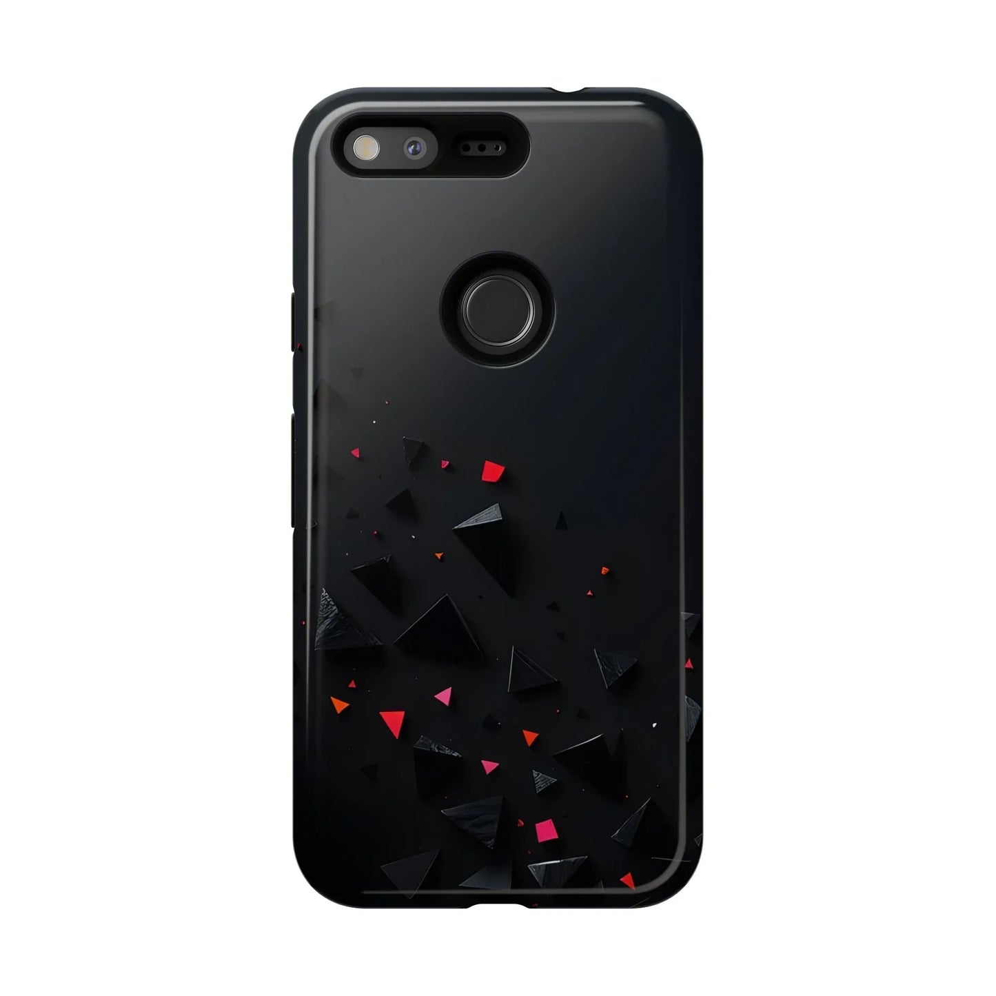 Black and Red Neon Phone Case for iPhone 8-16 and Pixel up to 9 Models - KarArmDesign