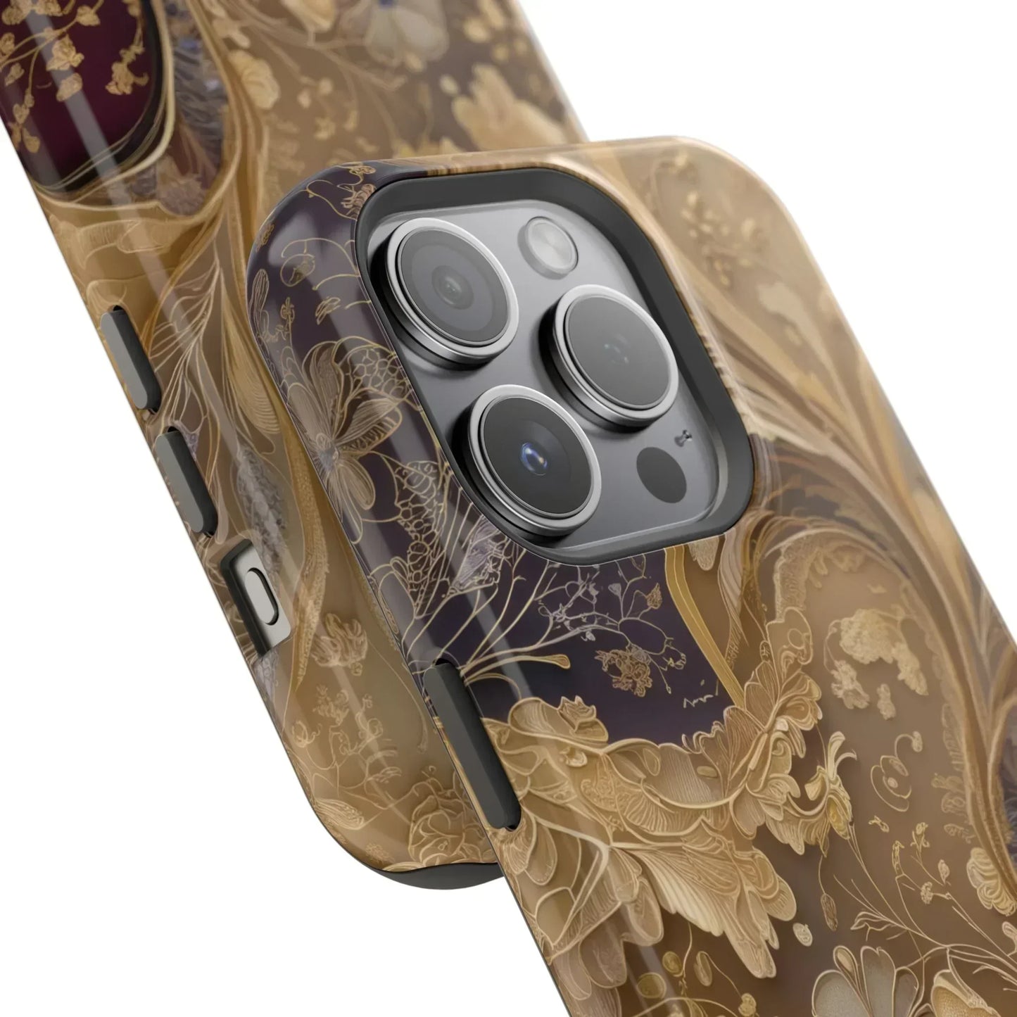 Botanical Luxury Design Impact-Resistant Phone Case for iPhone 12-16 and Galaxy S21-S22 Models - KarArmDesign