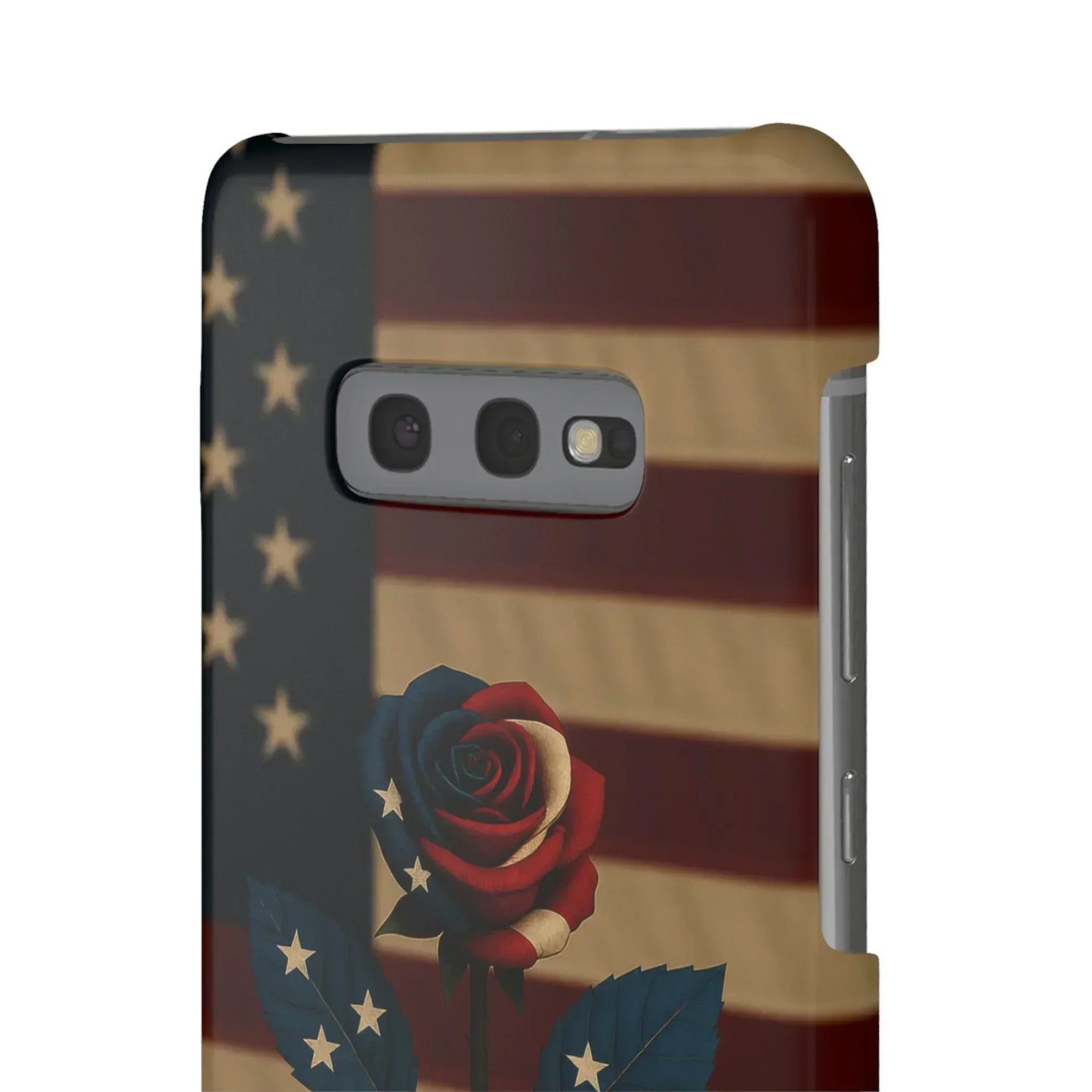 American Rose Flag Phone Case for iPhone 7-16 and Samsung Galaxy S10-S24 Models - KarArmDesign