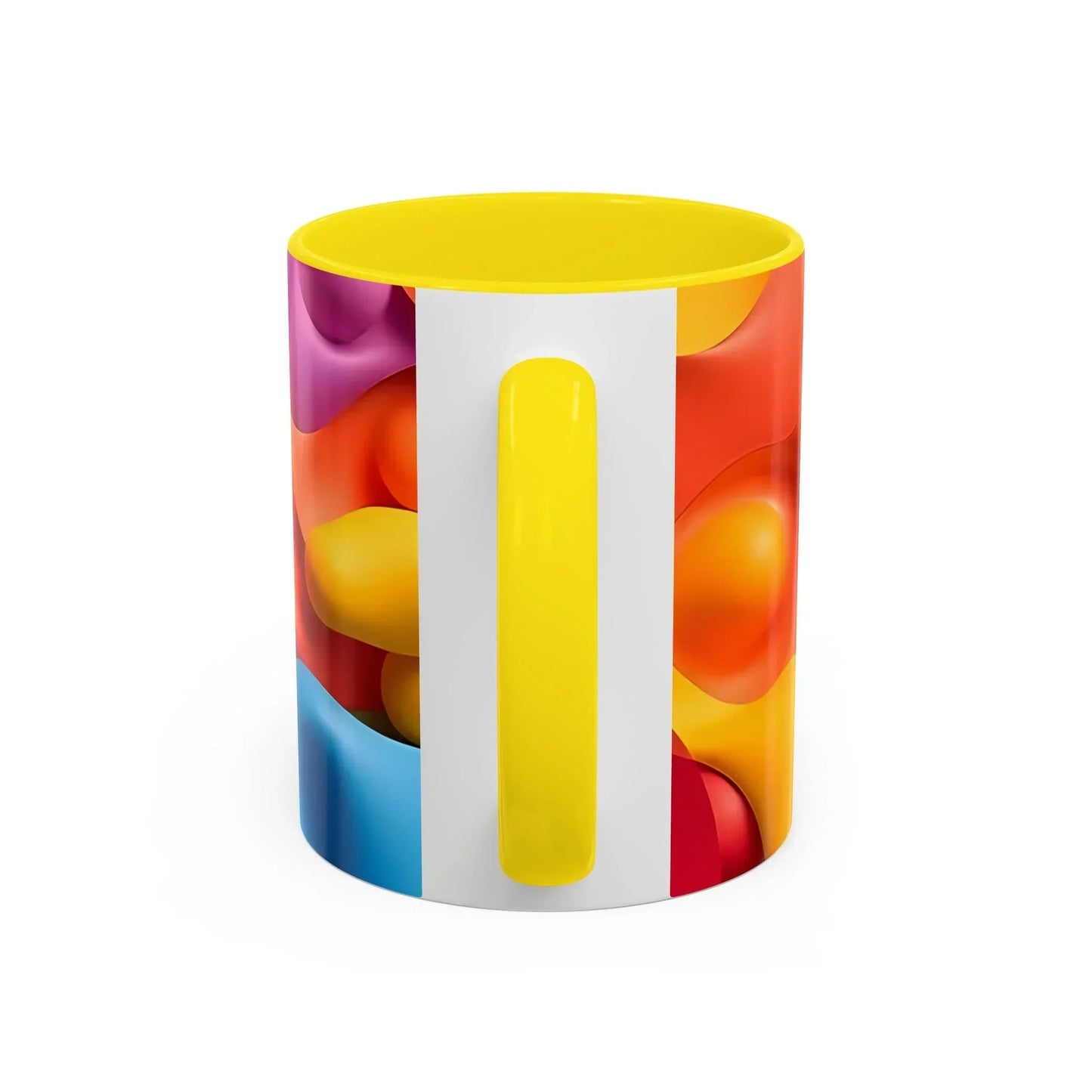 Bold Geometric Accent Coffee Ceramic Mug - KarArmDesign