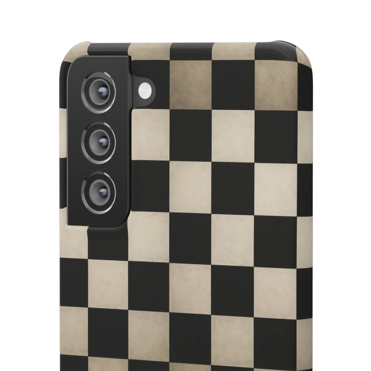 Stylish Matte Checker Phone Case for iPhone 7-16 and Samsung Galaxy S10-S24 Models - KarArmDesign