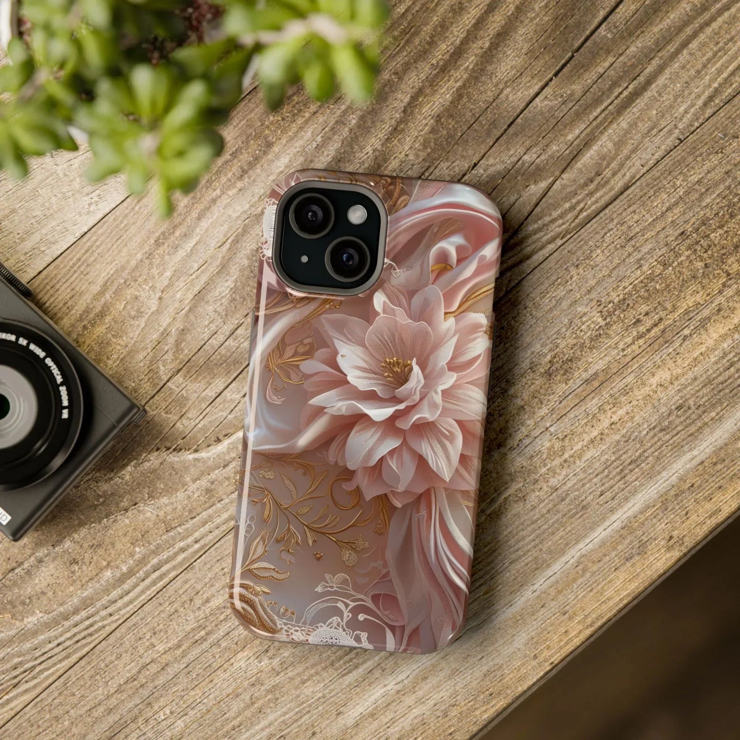 Elegant Floral Impact-Resistant Phone Case for iPhone 12-16 and Samsung Galaxy S21-S22 Models - KarArmDesign