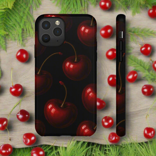 Cherry Phone Case for iPhone X-16 and Samsung Galaxy S20-S25 Models - KarArmDesign