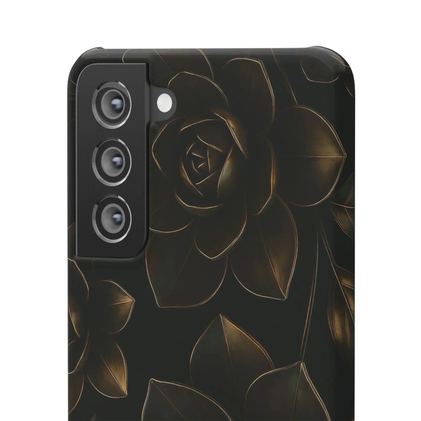 Metal Flower Phone Case for iPhone 7-16 and Galaxy S10-S24 Models - KarArmDesign