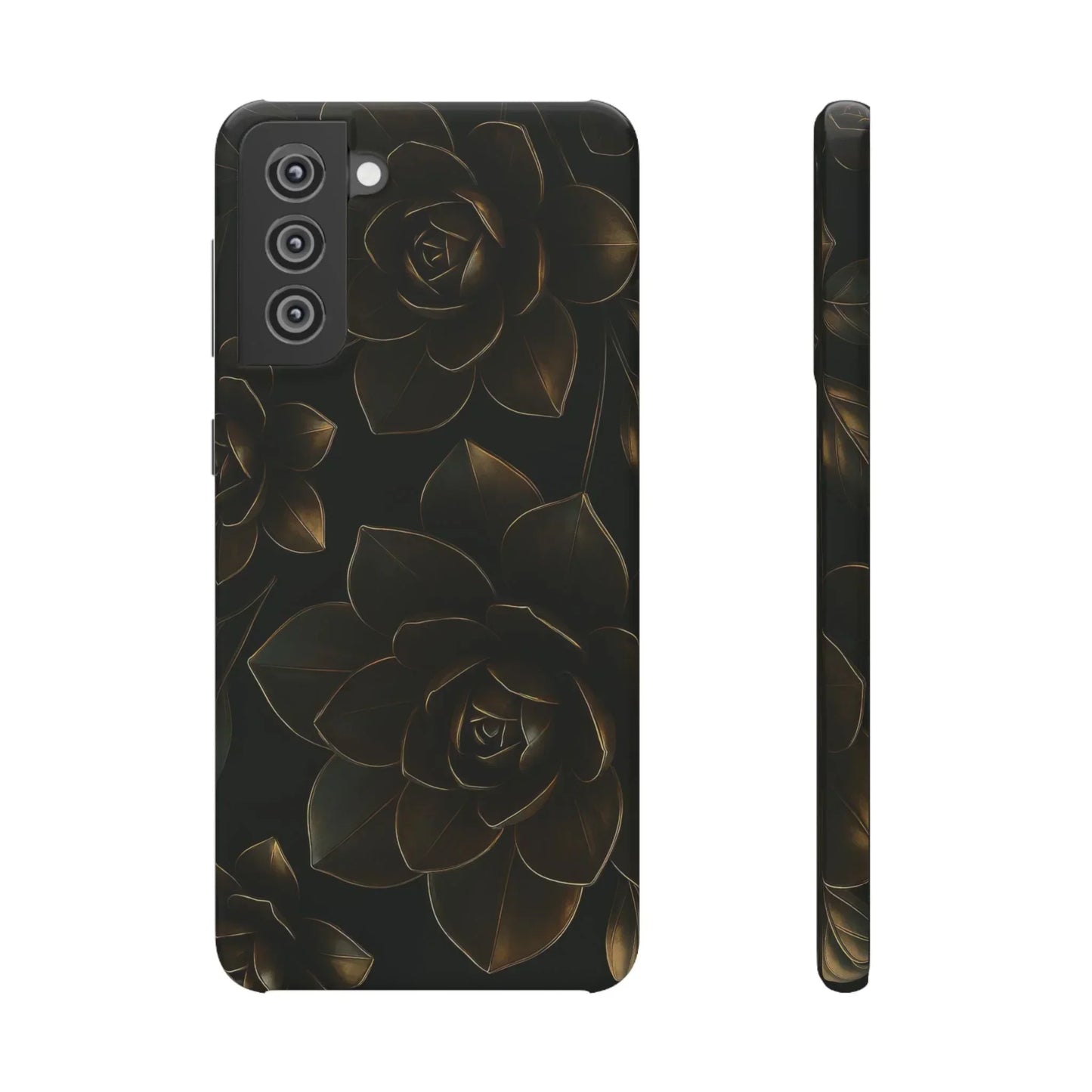 Metal Flower Phone Case for iPhone 7-16 and Galaxy S10-S24 Models - KarArmDesign