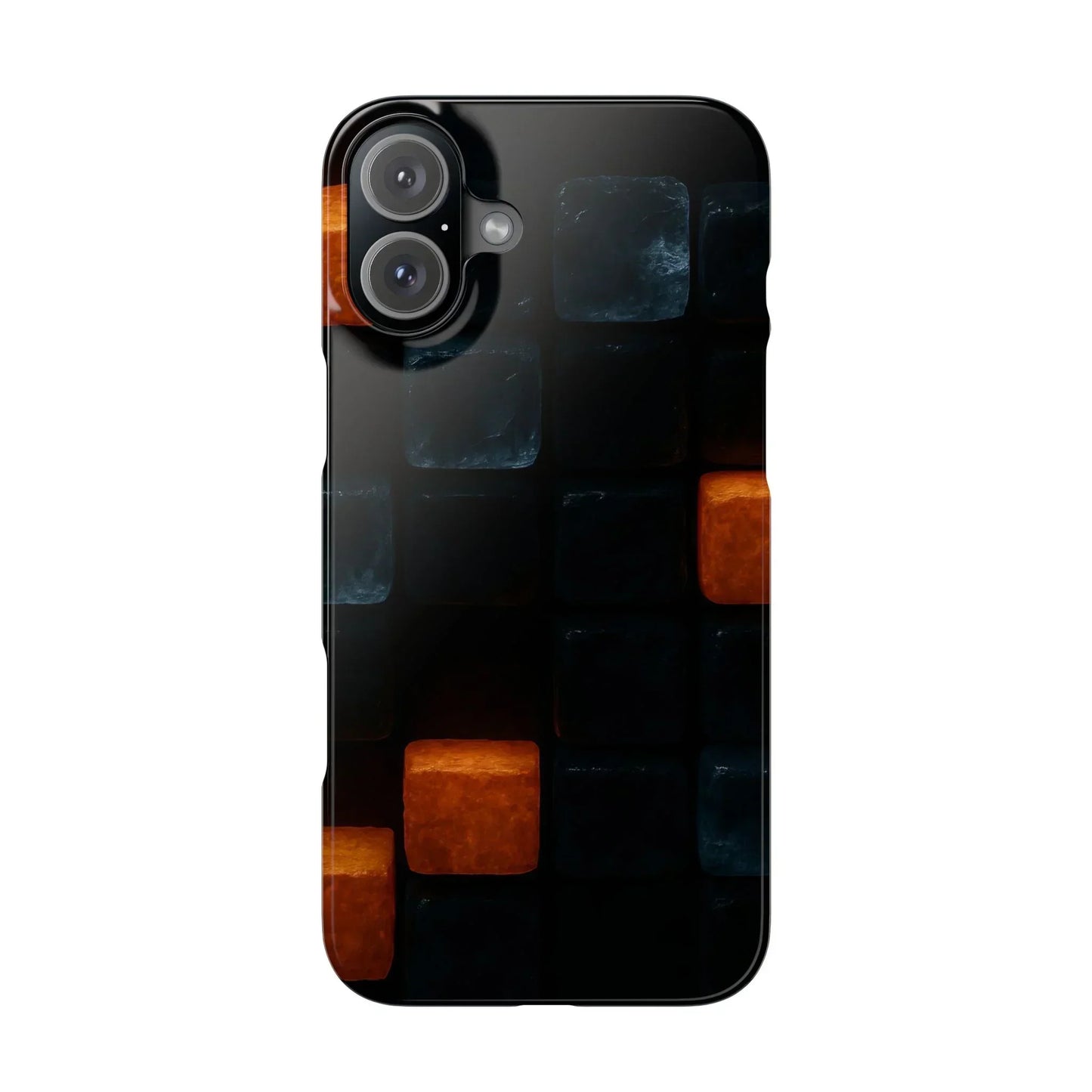 Blue Geometric Phone Case for iPhone 12-16 Models - KarArmDesign