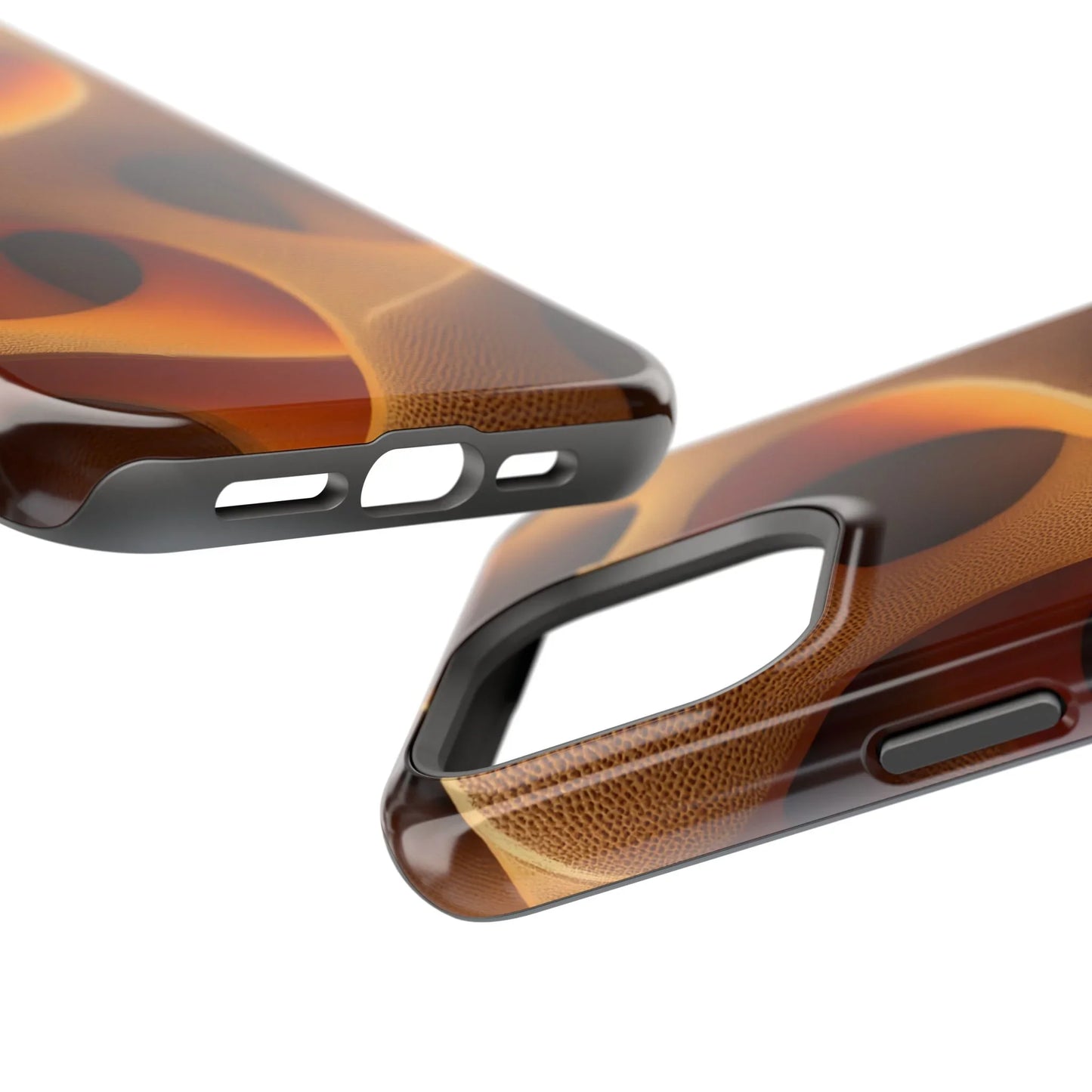 Amber Flow Phone Case for iPhone 11-17 and Samsung Galaxy S21-S22 Models - KarArmDesign