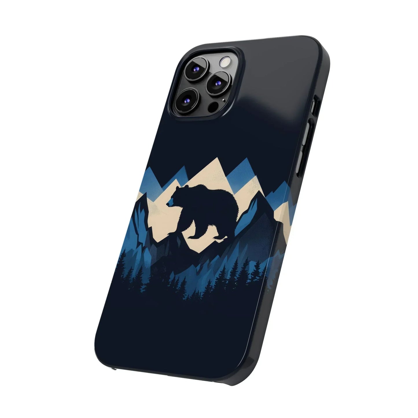 Wild Bear in the Peaks – Mountain Adventure Slim Phone Case for iPhone 7-16 Models - KarArmDesign