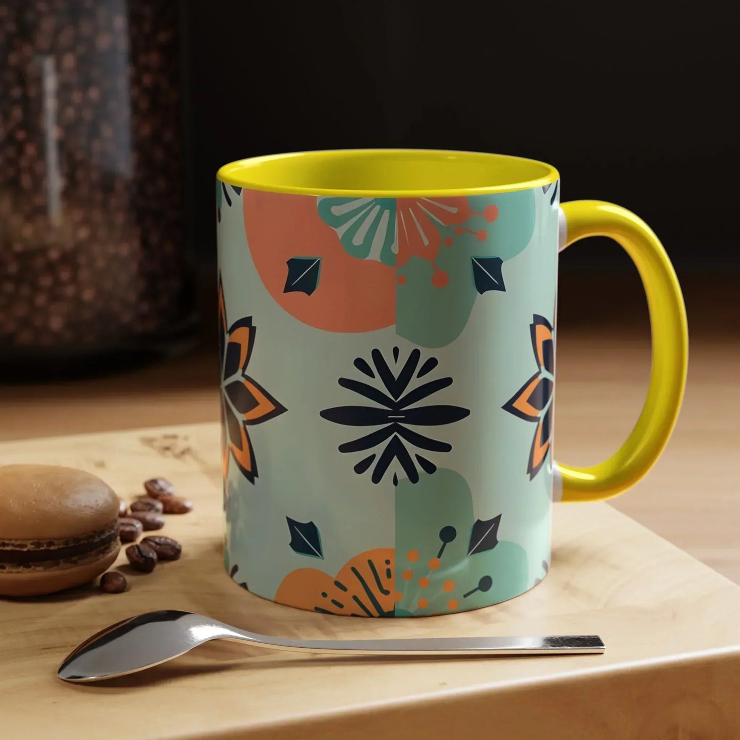 Floral Ornament Coffee Mug – 11oz - KarArmDesign