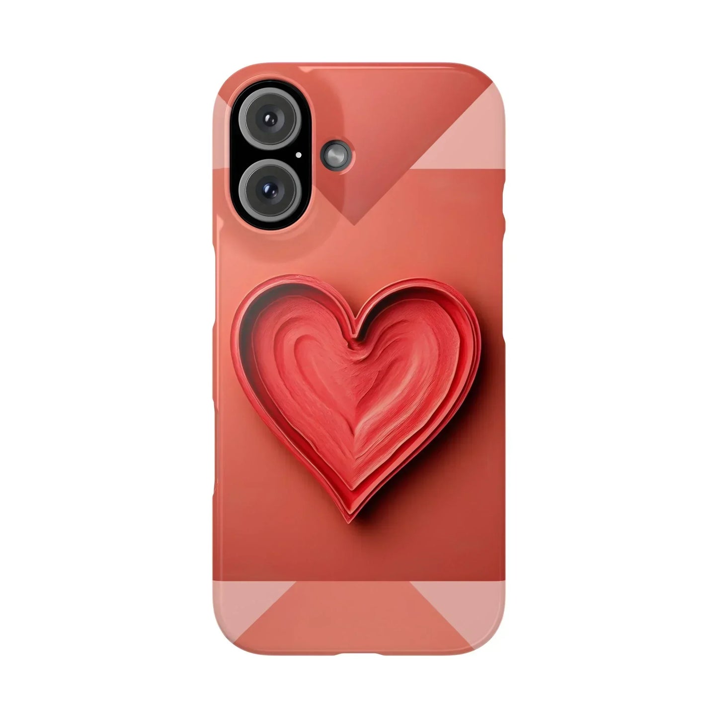 Heart Design Phone Case for iPhone X to 16 Series - KarArmDesign