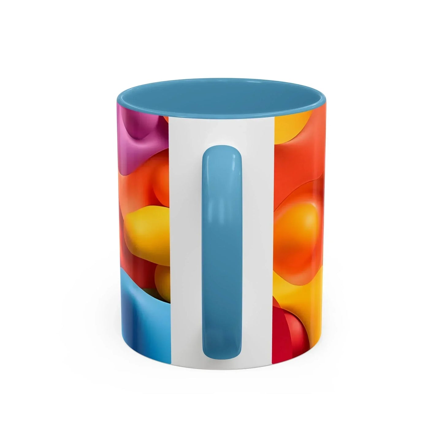 Bold Geometric Accent Coffee Ceramic Mug - KarArmDesign