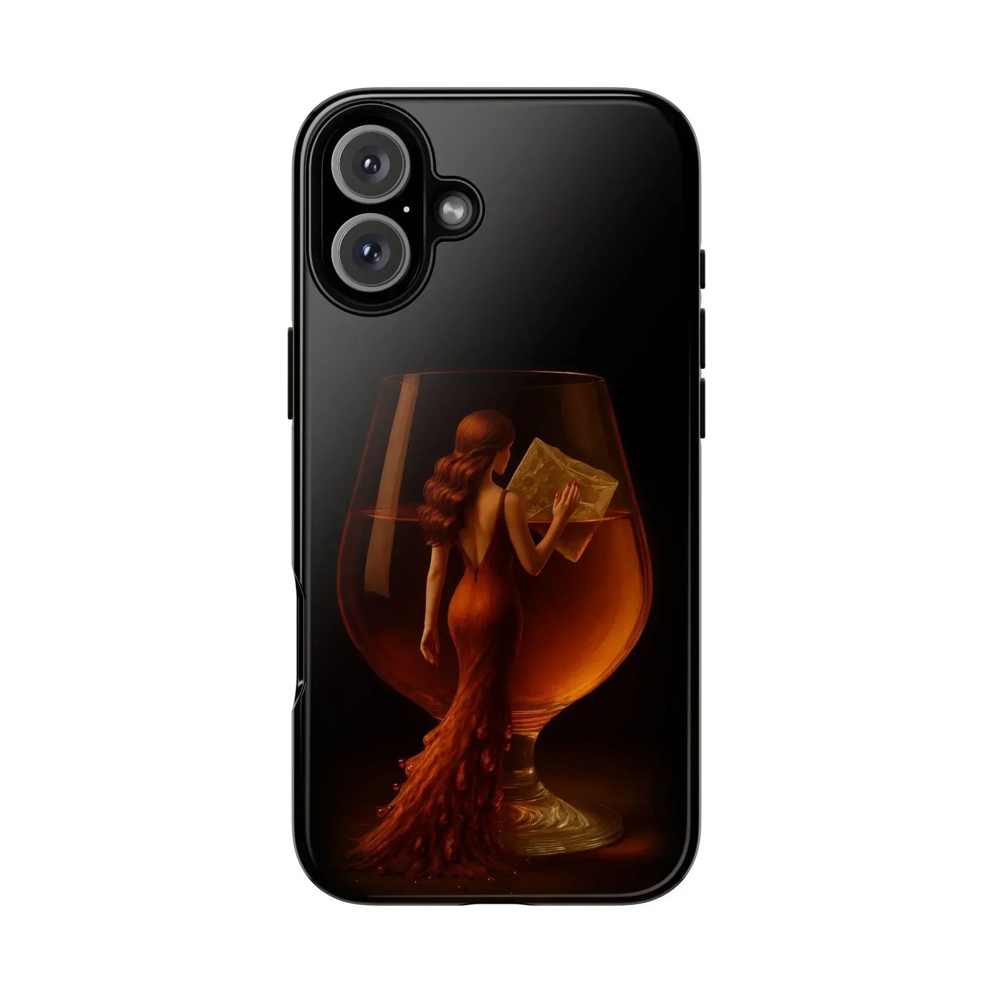 Elegant Midnight Lady Phone Case for iPhone 8-16 and Google Pixel up to 9 Models - KarArmDesign