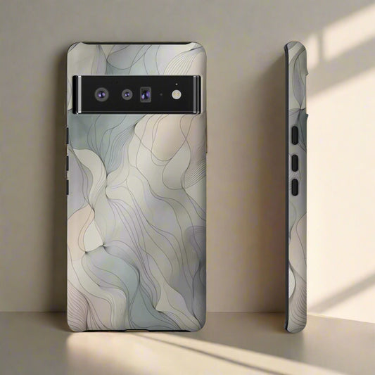 Pastel Wave Phone Case – Minimalist Design for iPhone & Pixel - KarArmDesign