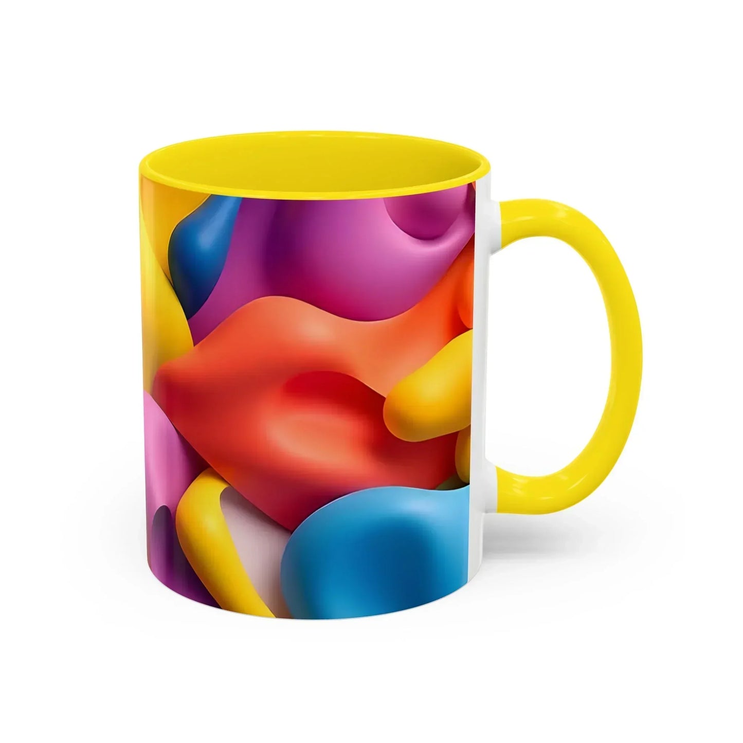 Bold Geometric Accent Coffee Ceramic Mug - KarArmDesign