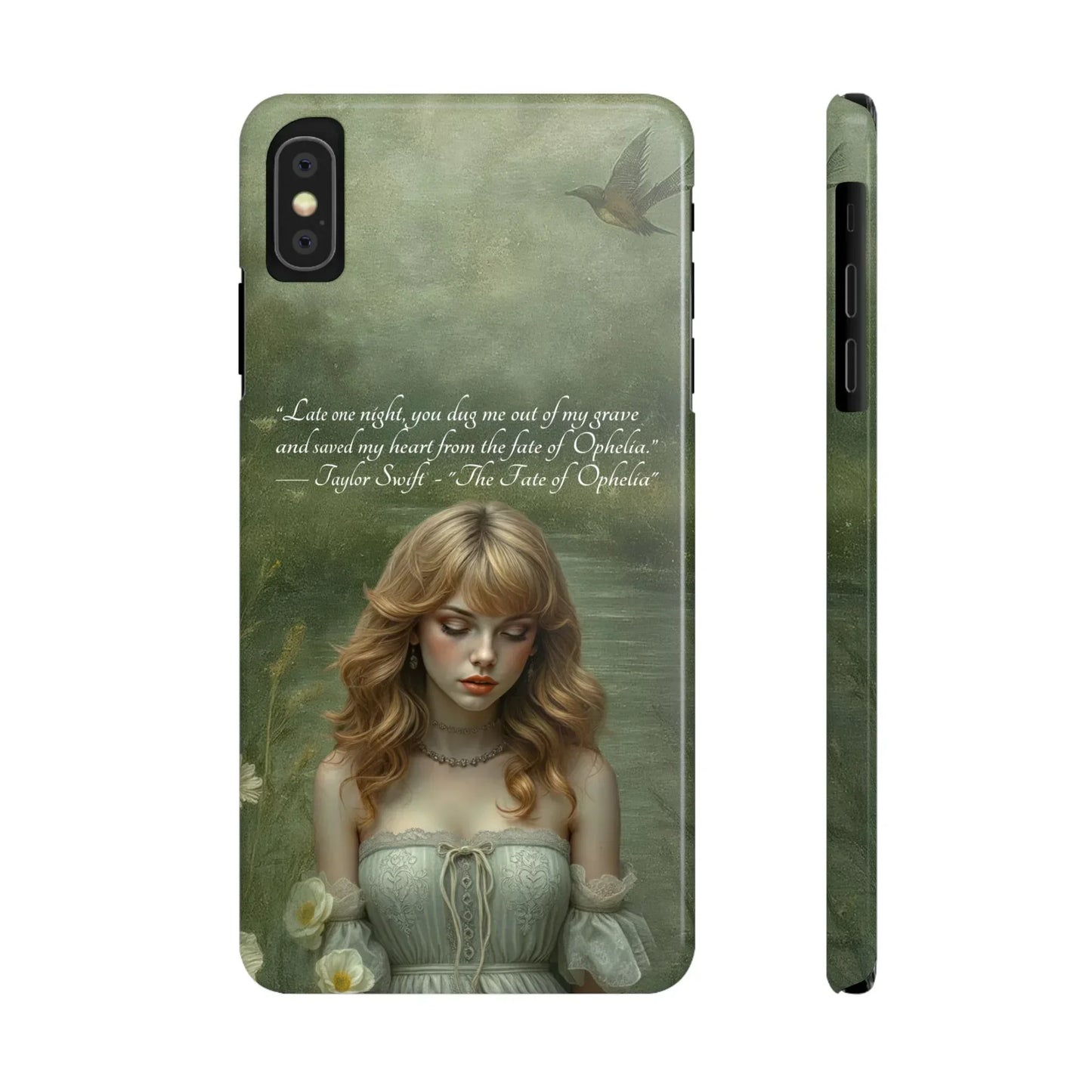 "Melancholic Ophelia" Phone Case for iPhone 7-17 Models - KARARMDESIGN
