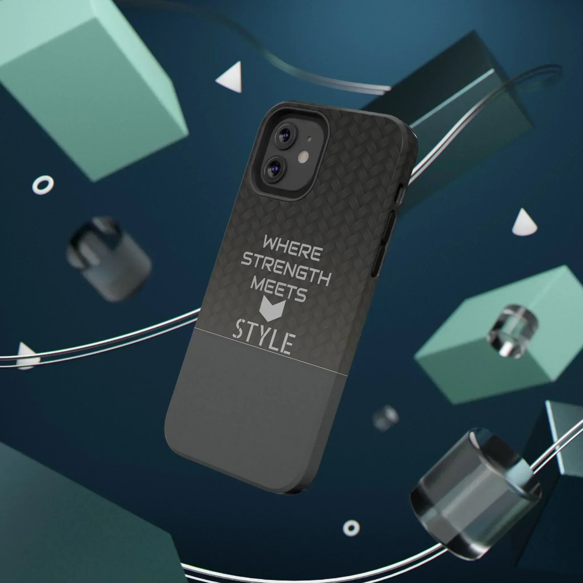 Gray Carbon Phone Case for iPhone 12-16 and Galaxy S21-S22 Models - KarArmDesign