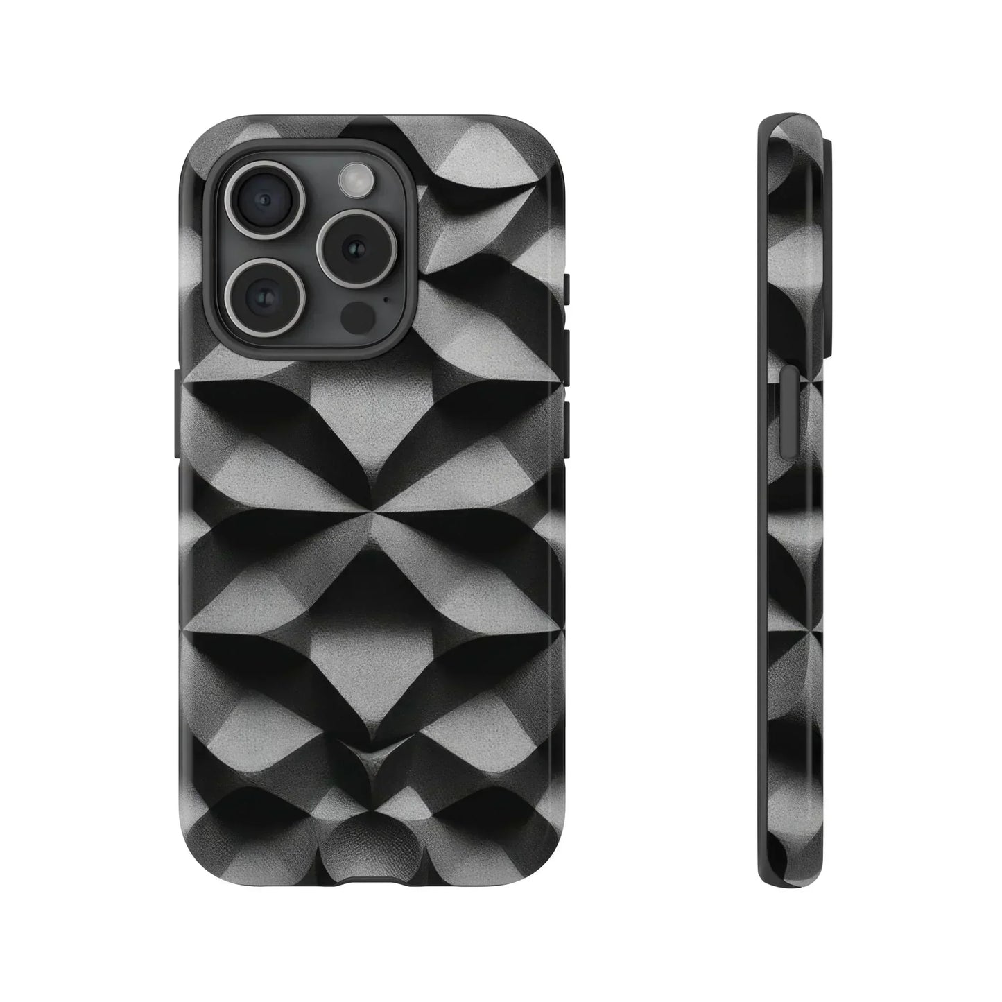 3D Geometric Phone Case for iPhone 8–16 Models - KarArmDesign