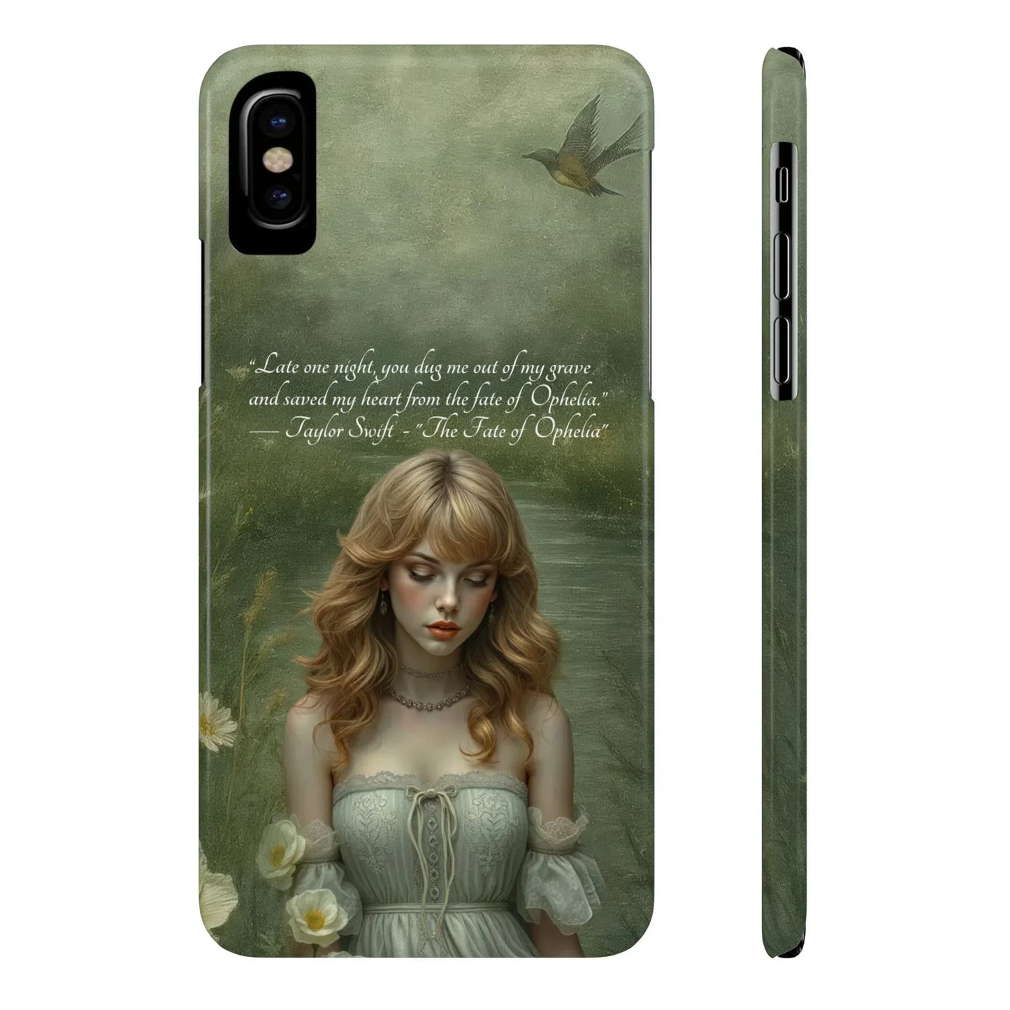 "Melancholic Ophelia" Phone Case for iPhone 7-17 Models - KARARMDESIGN