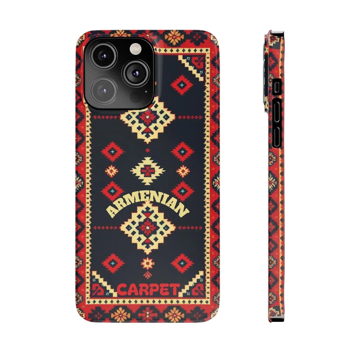 Armenian Carpet Pattern Traditional Ethnic Design Phone Case for iPhone 7-16 Models - KarArmDesign