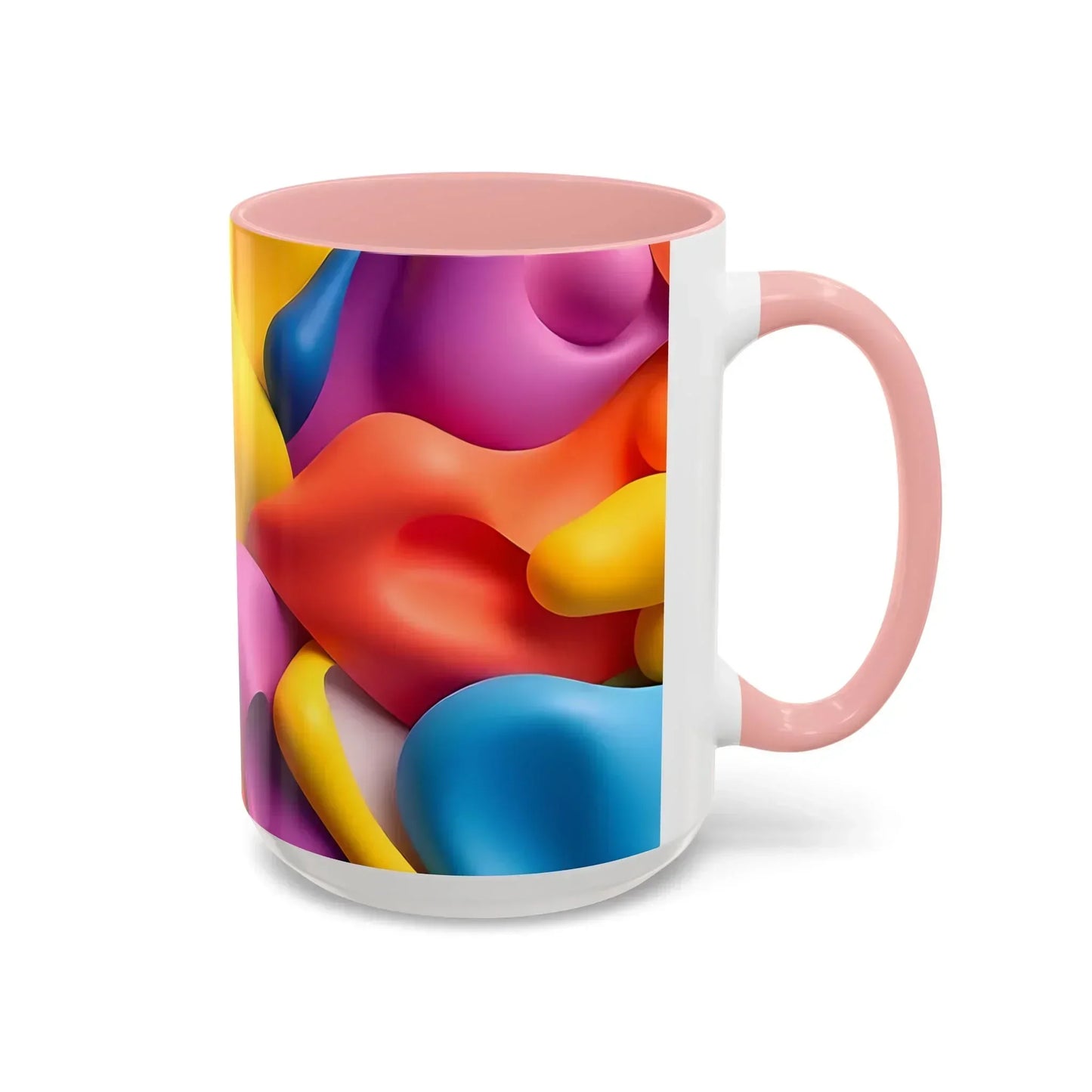 Bold Geometric Accent Coffee Ceramic Mug - KarArmDesign