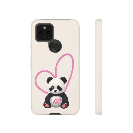 Cute Panda Heart Love Phone Case for Google Pixel up to 9 Models - KarArmDesign