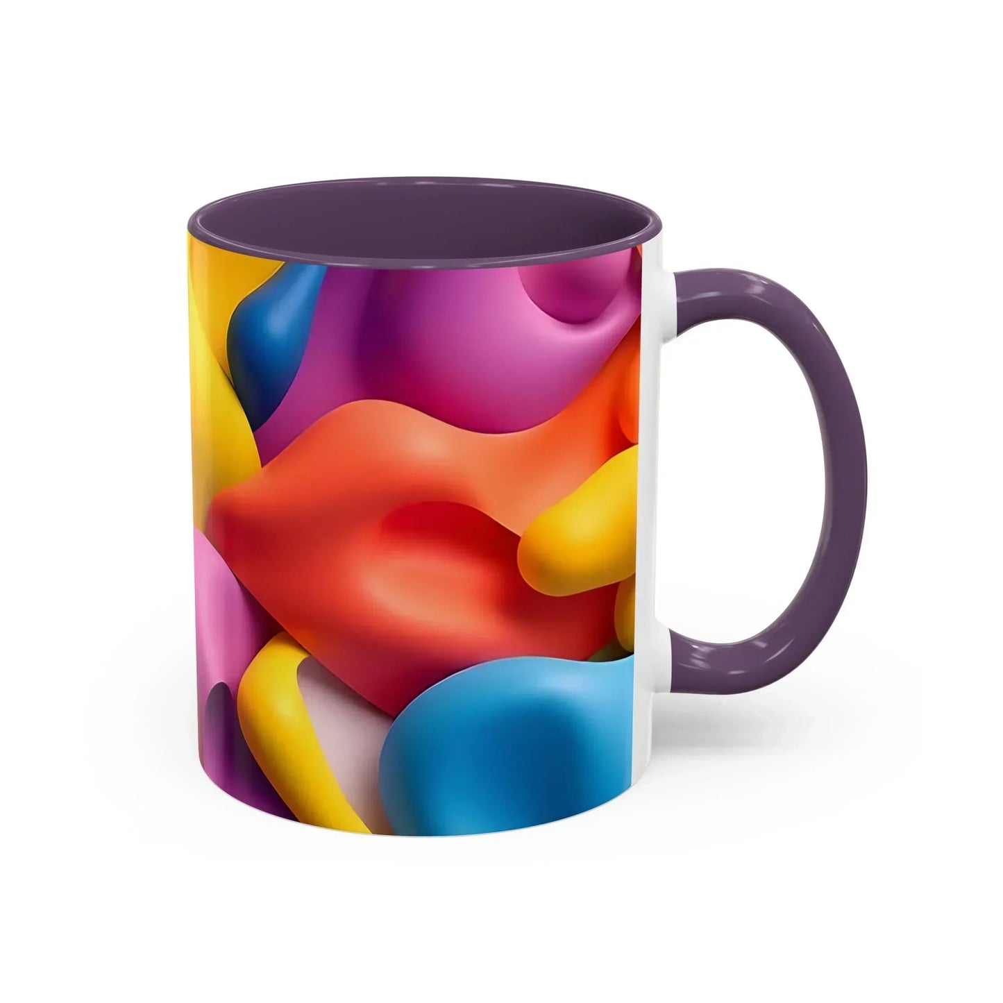 Bold Geometric Accent Coffee Ceramic Mug - KarArmDesign