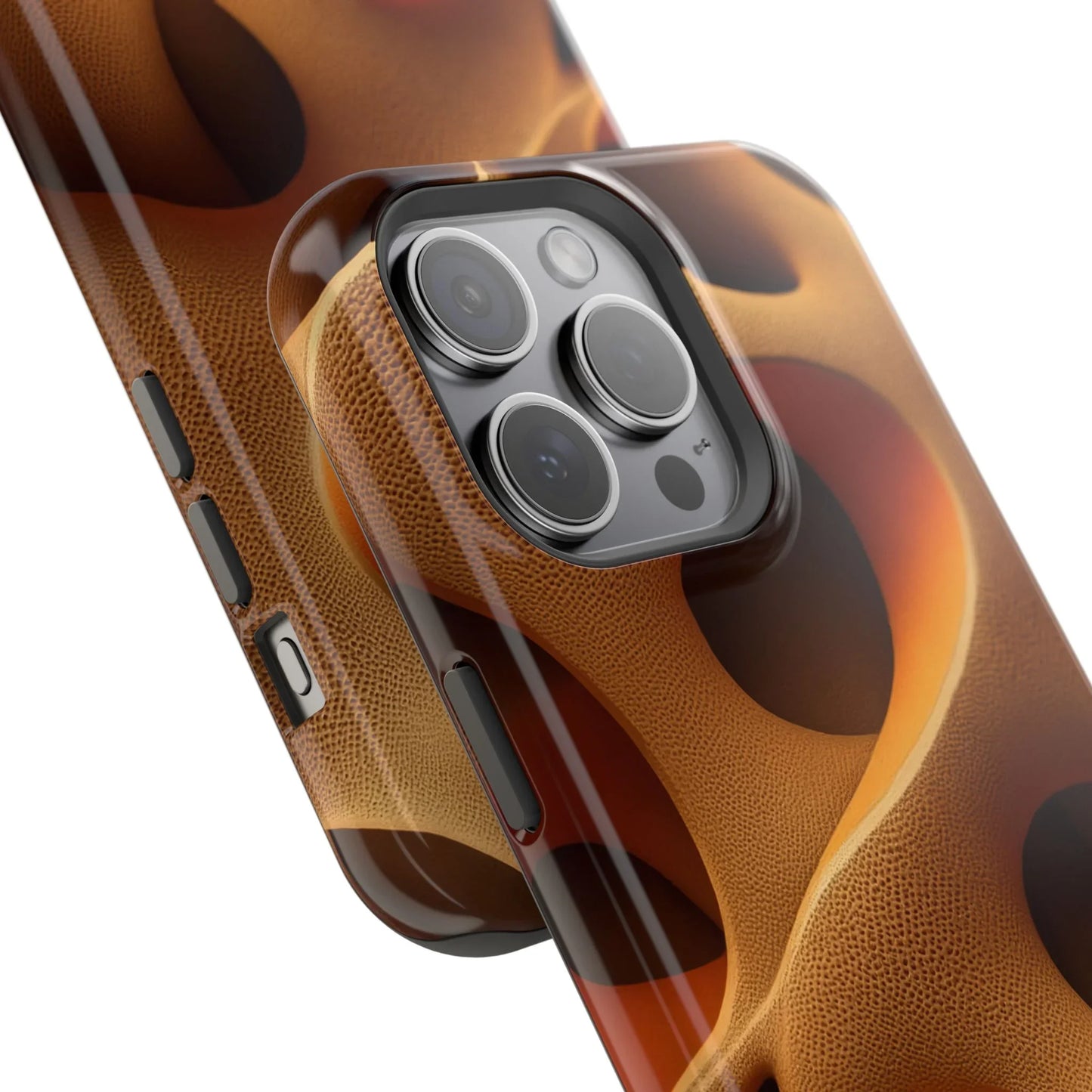 Amber Flow Phone Case for iPhone 11-17 and Samsung Galaxy S21-S22 Models - KarArmDesign