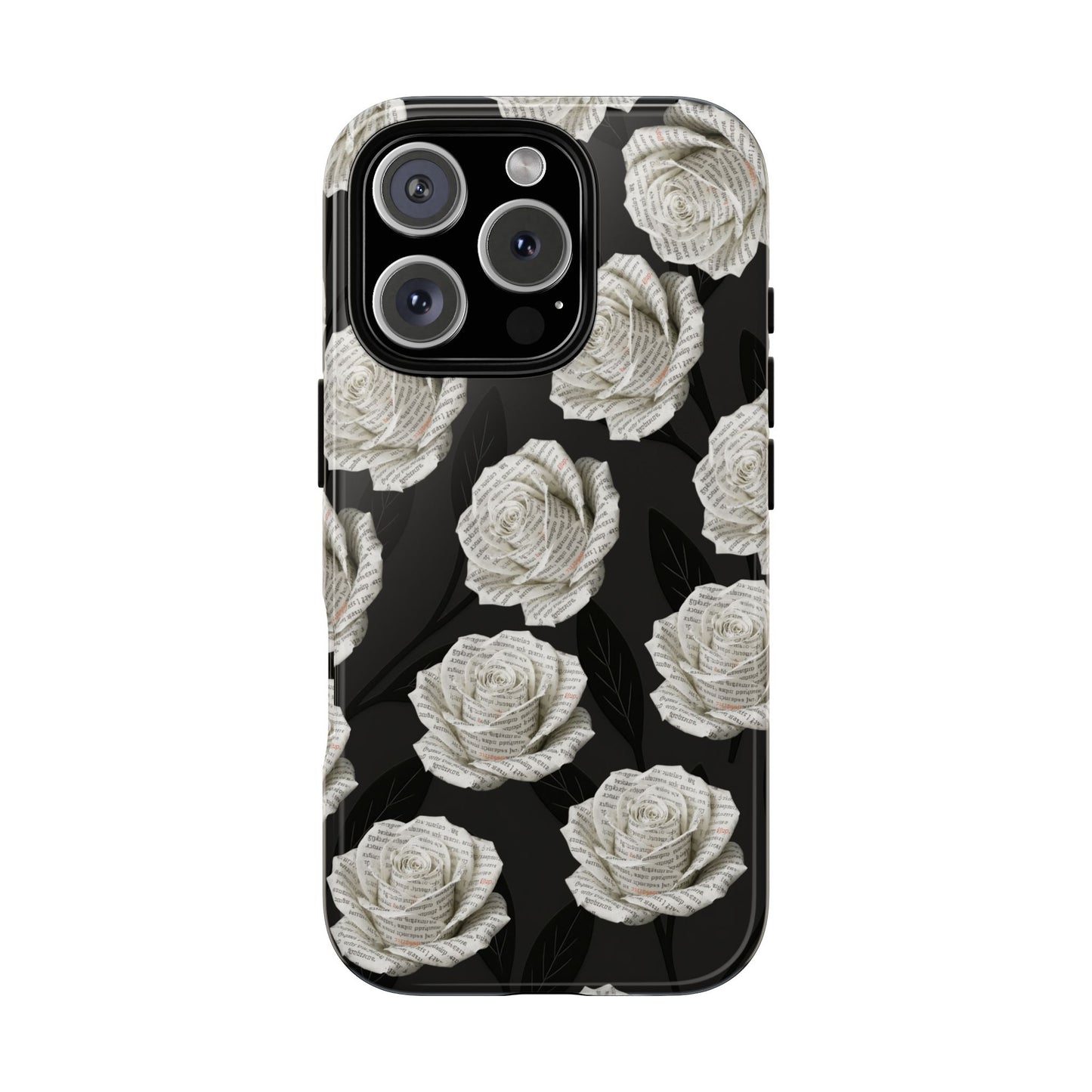 Silent Bloom Phone Case Tough Cases for iPhone 8-16 and Google Pixel up to 9 Models