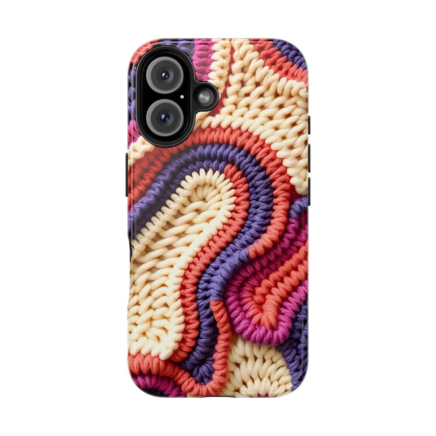 Handwoven Textile Art Phone Case for iPhone 7-16 and Galaxy S21-S24 Models - KarArmDesign