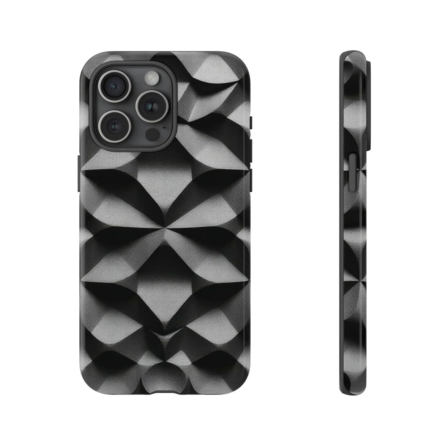 3D Geometric Phone Case for iPhone 8–16 Models - KarArmDesign