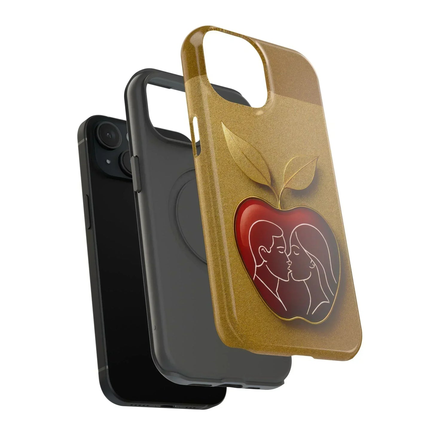 Romantic Apple Phone Case for iPhone 12-16 Models - KarArmDesign
