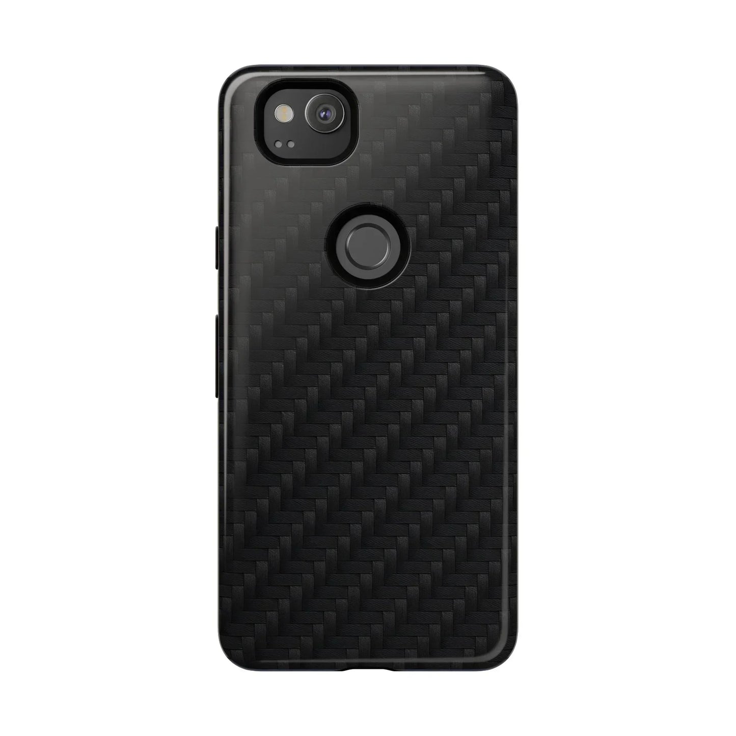 Black Carbon Phone Case Tough Case for iPhone 8-16 and Google Pixel up to 9 Models - KarArmDesign